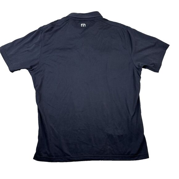 TravisMathew Mens Polo Shirt XXL‎ Navy Double Chest Pockets Casual Golf Classic - Picture 2 of 11